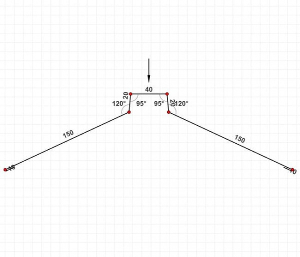 Конек фигурный 150х40х150