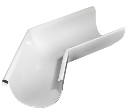 Угол желоба внешний VEGAStyle 135 гр 125 мм 9003 (Сигнальный белый)