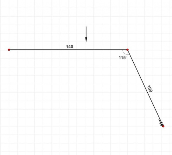 Карнизная планка 140х100