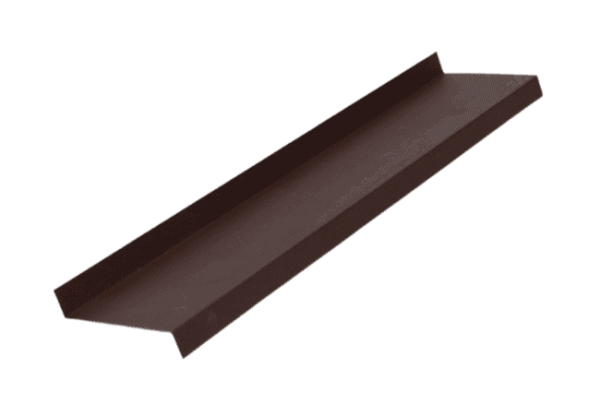 Отлив металлический цокольный Шоколадно-коричневый RAL 8017 Матовый