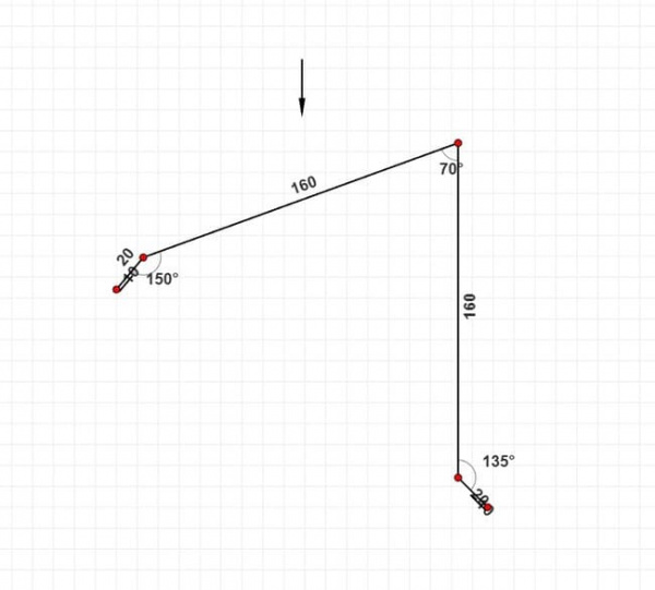 Конек односкатной кровли 160х160