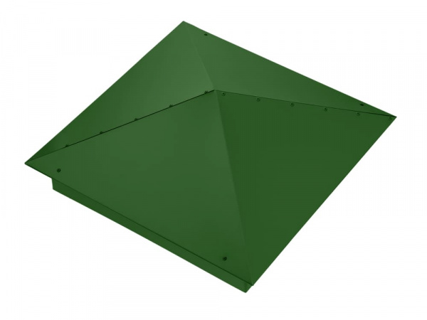 Колпак на столб забора скатный RAL 6002