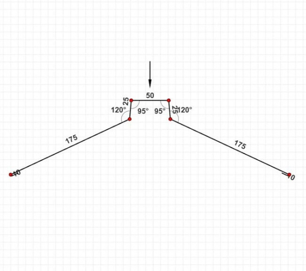 Конек фигурный 175х50х175