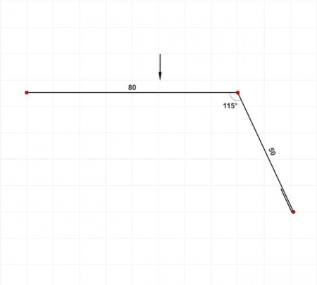 Карнизная планка 80х50
