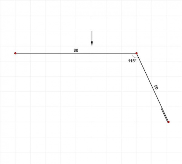 Карнизная планка 80х50