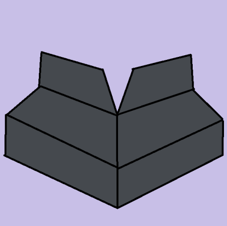 Угол отлива наружный Графитовый серый RAL 7024