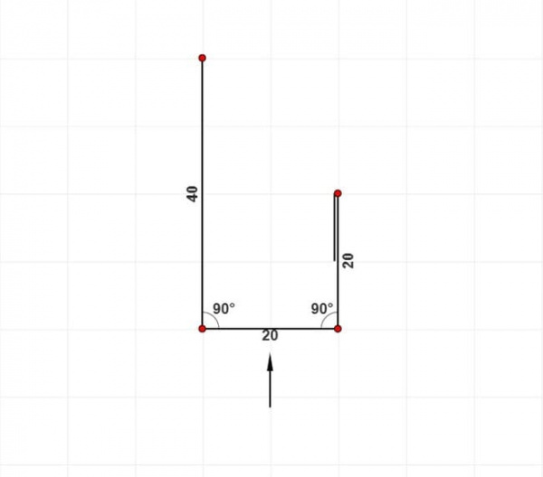 J-профиль 20 мм