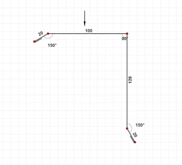 Торцевая планка 120х100