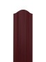 Евроштакетник двухсторонний П-образный RAL 3005 Вишневый