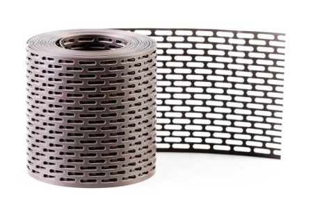 Лента карнизная вентиляционная коричневая RAL 8017