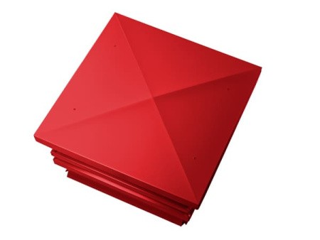 Дымник (колпак на трубу) Хай-Тек плоский RAL 3020