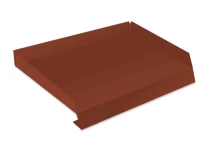 Отлив с отгибами Медно-коричневый RAL 8004