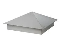 Колпак на столб забора скатный RAL 7004