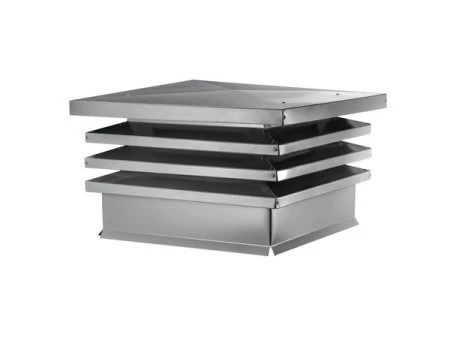 Дымник (колпак на трубу) Хай-Тек плоский RAL 7004