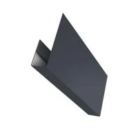 J-профиль 8мм для фибросайдинга PE RAL 7024