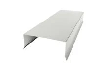 Парапет плоский с капельником RAL 9003