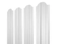 Евроштакетник двусторонний М-образный RAL 9003 Белый