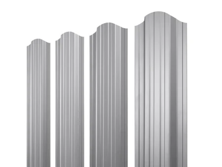 Евроштакетник двухсторонний П-образный RAL 7004 Серый