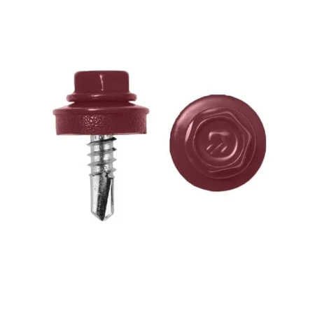 Саморезы с буром 4,8х19 мм RAL 3005