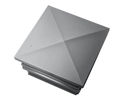 Дымник (колпак на трубу) Хай-Тек плоский RAL 7004