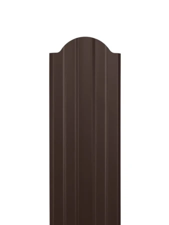 Евроштакетник двусторонний М-образный 110мм, RAL 8017 Шоколад