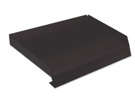 Отлив с отгибами Серо-коричневый RAL 8019