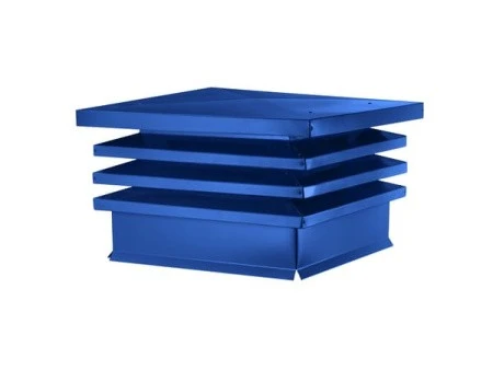 Дымник (колпак на трубу) Хай-Тек плоский RAL 5005