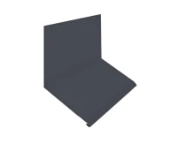 Планка примыкания верхняя к стене фальц 150х130х20 PE RAL 7024