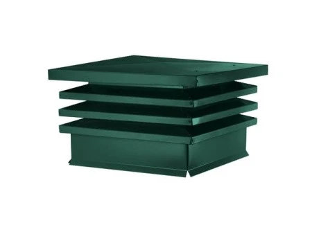 Дымник (колпак на трубу) Хай-Тек плоский RAL 6005