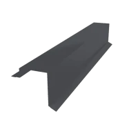 Планка торцевая фальц 0,45 PE RAL 7024