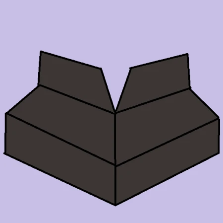 Угол отлива наружный Серо-коричневый RAL 8019