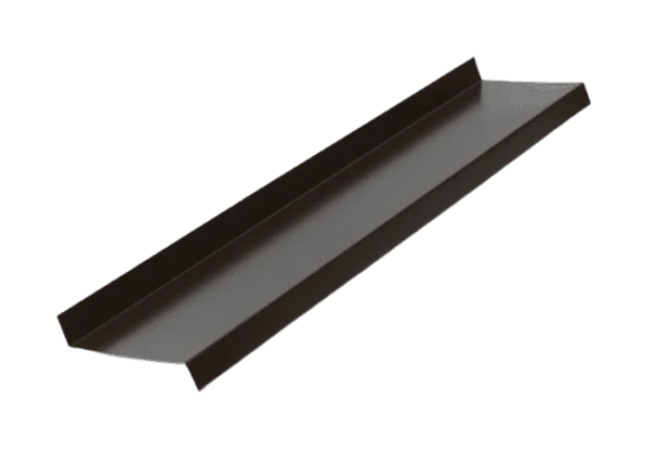 Отлив металлический цокольный Серо-коричневый RAL 8019