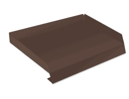 Отлив с отгибами Шоколадно-коричневый RAL 8017