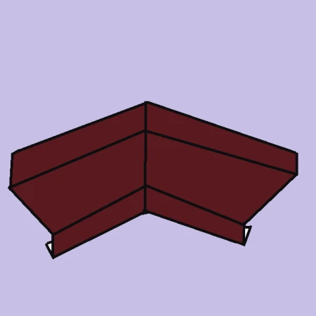 Угол отлива внутренний Красный RAL 3005