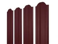 Евроштакетник двусторонний М-образный RAL 3005 Красное вино
