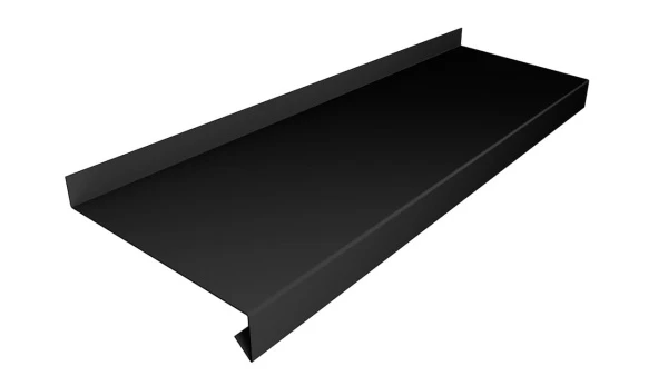 Отлив металлический цокольный Чёрный RAL 9005 Матовый