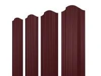 Евроштакетник двухсторонний П-образный RAL 3005 Вишневый
