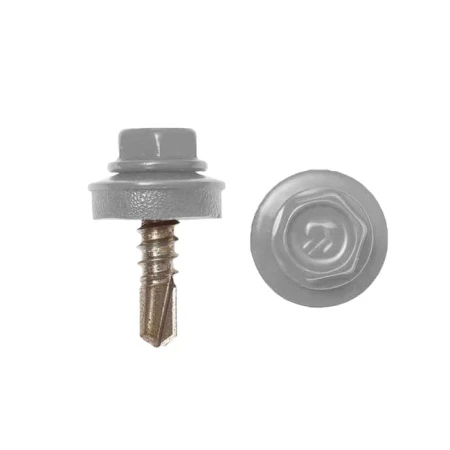 Саморезы с буром 4,8х19 мм RAL 7004