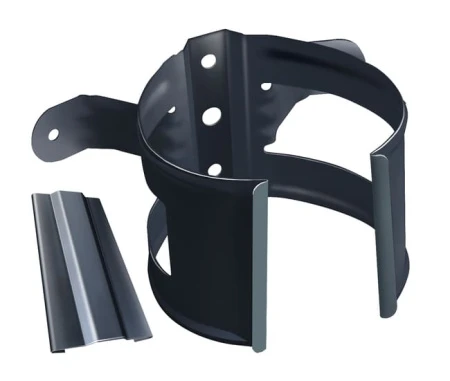 Кронштейн трубы VEGAStyle на дерево 90мм RAL 7024 (Графитовый серый)