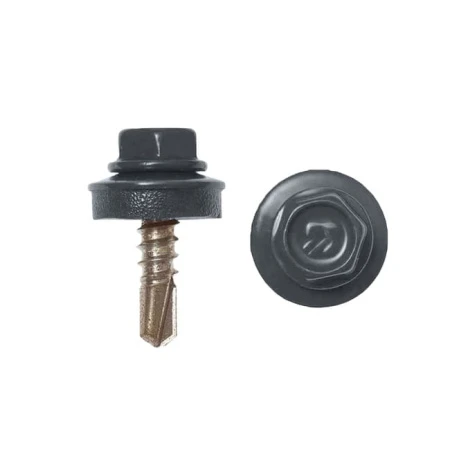 Саморезы с буром 4,8х19 мм RAL 7024