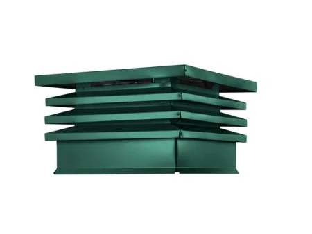 Дымник (колпак на трубу) Хай-Тек плоский RAL 6005