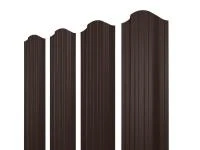 Евроштакетник двухсторонний П-образный RAL 8017 Шоколад