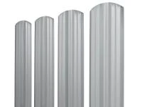 Евроштакетник двусторонний М-образный 130мм, RAL 7004