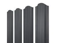 Евроштакетник двухсторонний П-образный RAL 7024 Графит