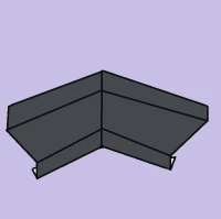 Угол отлива внутренний Графитовый серый RAL 7024