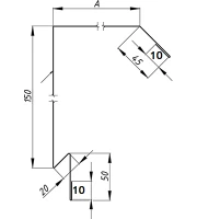Фасонный элемент кровельный ФЭК-08