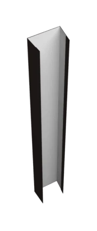 Планка декоративная 11мм для М-образного штакетника 0,45 RAL 9005 Черный