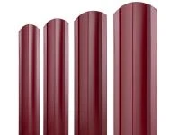 Евроштакетник двухсторонний Полукруглый 137мм, RAL 3005