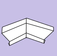 Угол отлива внутренний Белый RAL 9003